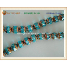 Faceted Plating Glass Bead (S087)